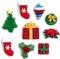 60+ Assorted Christmas Buttons for Sewing & Crafts - Set of 6 Button Packs - Gingerbread, Presents, Chirstmas Trees & More